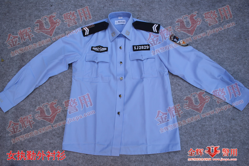 女警用长袖警服 蓝色女警官制服 正品警服专卖店-金辉警用器材专卖店