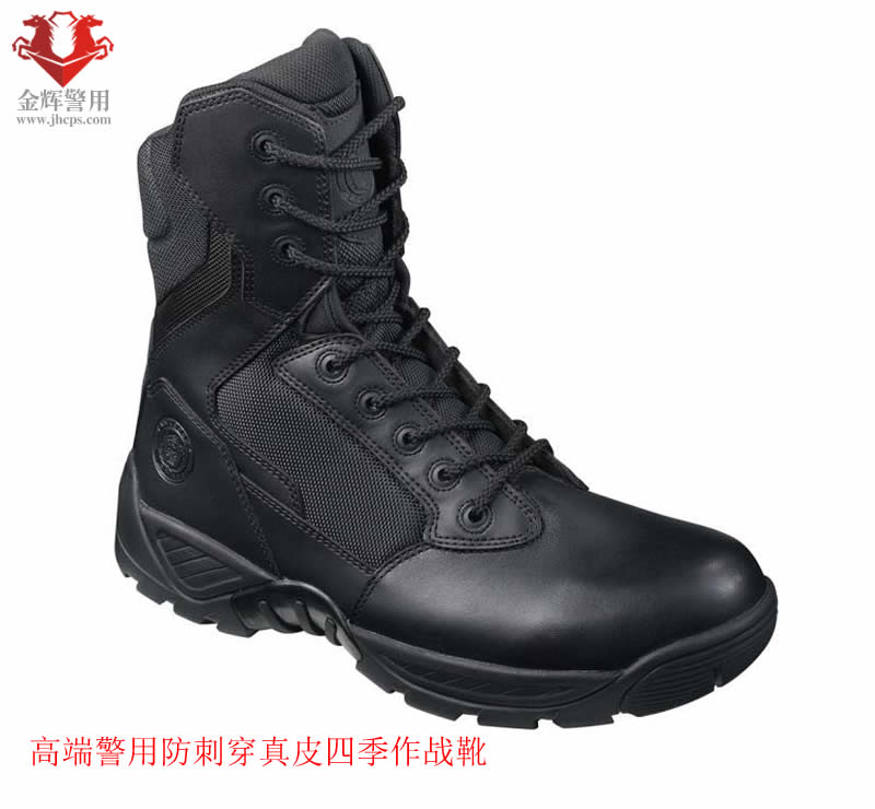 君洛克防刺穿警用战术靴 特警专用作战靴 SWAT警用皮靴 高端四季皮靴